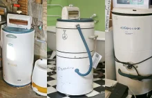 Kultowa pralka Frania żadnej pracy się nie bała. Bywała nawet betoniarką