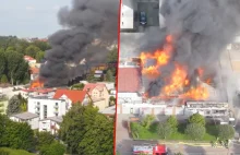 Duży pożar we Władysławowie. Trwa akcja służb