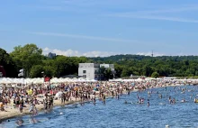 Plaża pękała w szwach! Gorące lato w Sopocie