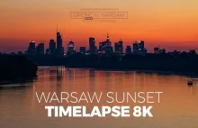 Majestatyczna Warszawa (time-lapse 8K)