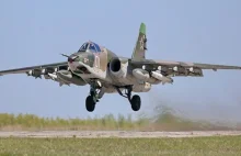 Wojna na Ukrainie. Fatalna pomyłka Rosjan. Zestrzelili własny samolot Su-25