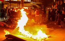 Protesty po wyborach we Francji i zwycięstwie Le Pen.