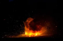 Gigantyczny słup ognia na Krymie. Atak dronów na terminal ropy