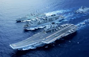 Chiny zbudowały nowy lotniskowiec na pustyni. Ćwiczą atak na USS Gerald R. Ford