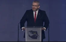 Grzegorz Braun przemawia do Polaków
