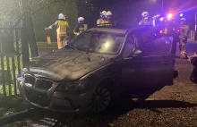 Samochód osobowy wypadł z jezdni