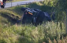 Wojskowy samochód wypadł z drogi do rowu w Sulechowie