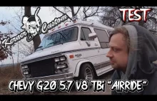 Chevrolet G20 5,7 V8 TBi "AIRRIDE" test zawieszenia i wahaczy "4LINK", przepustn