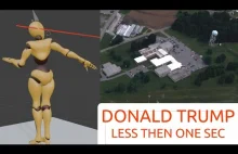 Donald Trump w czepku urodzony. Zamach. Rekonstrukcją zdarzenia 3D.