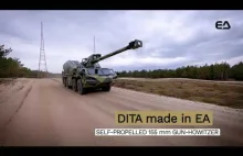 Pokaz strzelania MRSI w wykonaniu czeskiej AHS DITA 155mm/L45