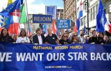 Tysiące ludzi w Londynie szło w marszu za ponownym przyłączenie do UE
