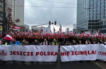 SERWIS21: Tłumy ludzi i polskich flag na Marszu Niepodległości