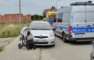 Pijany wjechał na chodnik, gdzie szła matka z dziećmi