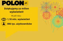 POLON.pl dziękuje za milion wyświetleń