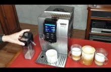 Express do kawy DeLonghi Dinamica Plus: Espresso Cappuccino Latte
