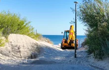 Nad Bałtykiem zbyt gorący piasek przeszkadza turystom