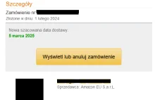 Zamówienie na amazon.pl opóźnione o rok, o co tutaj chodzi?