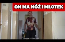 AGRESYWNY GOŚĆ Z NOŻEM I MŁOTKIEM GROZI EXMITEROWI (@exmitercom) ! TO MOGŁO SIĘ