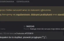 Podwójne standardy moderacji.