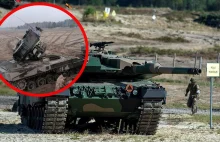 Co tu się wydarzyło? Niecodzienny wypadek czołgu Leopard 2 w Polsce