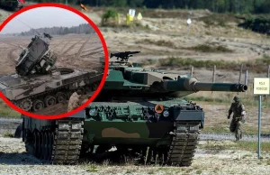 Co tu się wydarzyło? Niecodzienny wypadek czołgu Leopard 2 w Polsce