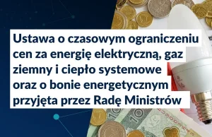 Rząd zdecydował. Ceny prądu, gazu i ogrzewania.Dla kogo będzie bon energetyczny?