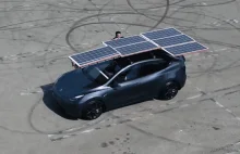 Tesla Model Y z Własnoręcznie Zbudowanym Dachem Solarnym - to jeździ !