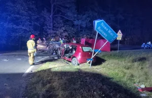 Wypadek ze skutkiem śmiertelnym na drodze wojewódzkiej.