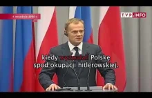 Przemówienie Donalda Tuska o wkroczeniu Armii Czerwonej do Polski