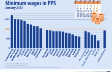 W 2022 siła nabywcza płacy minimalnej w Polsce była najwyższa w Europie wsch.