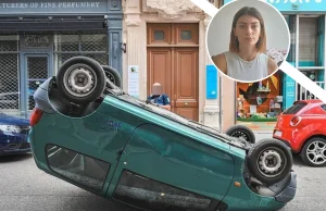 Francja: Uczestnicy zamieszek przewrócili jej auto, policja wystawiła jej mandat
