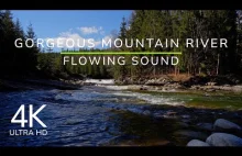 Gorgeous Mountain River Flowing Sound - Relaxing Ambience Sound, Water Sound