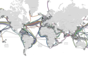 Światowa mapa kabli internetowych