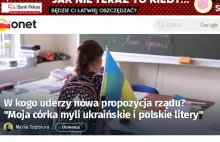 ''Moja córka myli ukraińskie i polskie litery''