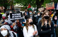 Protesty antyizraelskie ogarniają uniwersytety w USA