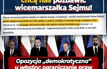 Opozycja "demokratyczna" chce pozbawić Konfederację wicemarszałka Sejmu