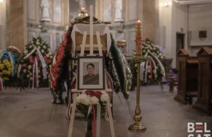 Poległego białoruskiego obrońcę Ukrainy pożegnano dziś w Warszawie