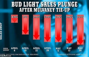 Sprzedaż Bud Light spadła o 25,7% po kampanii LGBT