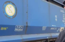 Galeria koloru chwali się niszczeniem wagonu PKP