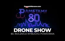 FENOMENALNY DRONESHOW na rocznicę wybuchu Powstania Warszawskiego!!!