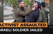 Israeli soldier assaults Palestinian activist in full view of camera | Al Jazeer