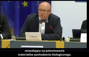 David Martin o pochodzeniu COVIDa w Parlamencie EU