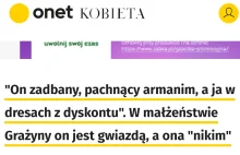 Onet tradycyjne defekuje na mężczyzn zmyślonymi historiami.