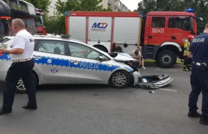 Wypadek podczas policyjnego pościgu w Szczecinie. 9 osób rannych