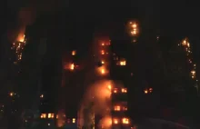 Transmisja live z pożaru w Hong Kongu ...