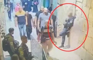 Kobieta z Palestyny próbuje dźgnąć nożem izraelskiego strażnika granicznego [WID