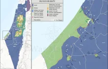 Mapa wojenna Izraela dzisiaj, stan na 9 października