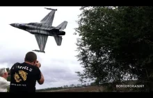 Mental Low Polish F-16C Flybys RIAT 2025 #lowpass