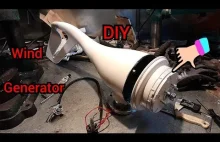 Sam zbudował elektrownie wiatrową. Zobacz co z tego wyszło