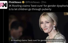 JK Rowling postuluje aby wszystkie dzieci przechodziły dojrzewanie bez blokerów.